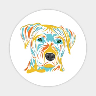 An Artwork For A Cute Dog ( Vector Art Style ) Magnet